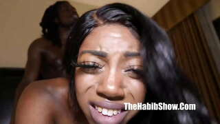 Kristal cooper skinny uban sa usa ka inagaw petite freak nahigugma cameroncongo bbc