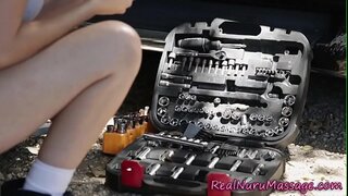 Banged masérka hovada